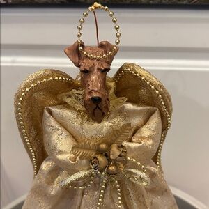 Terrier Dog Angel Christmas Tree Topper ~ Kits by Fun Piece Schnauzer, 12” H